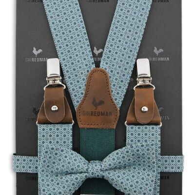 Sir Redman suspenders combi pack Cortese Classico turchese