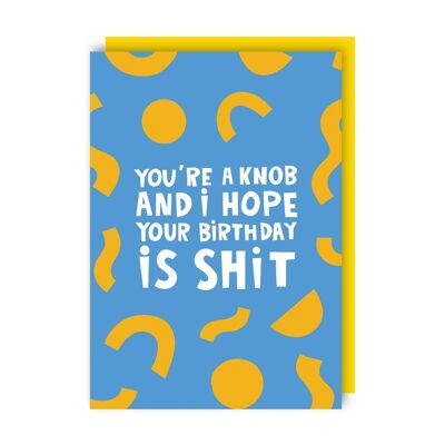 Paquete de 6 tarjetas de cumpleaños de mierda
