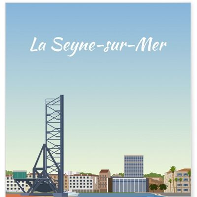 Affiche illustration de la ville de La Seyne-sur-mer