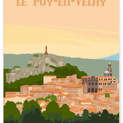 Manifesto illustrativo della città di Le Puy-en-Velay