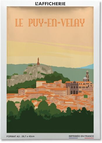 Affiche illustration de la ville Le Puy-en-Velay 2