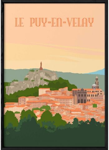 Affiche illustration de la ville Le Puy-en-Velay 3