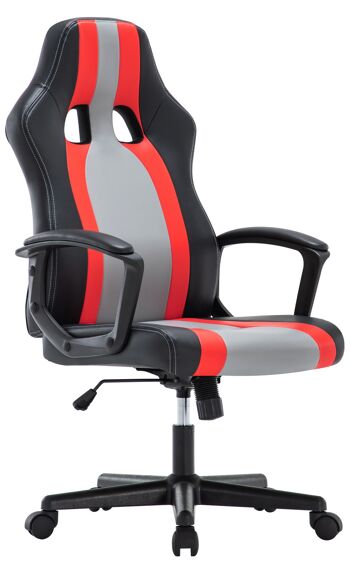 IWMH Drivo Gaming Racing Chaise PU Cuir ROUGE 1