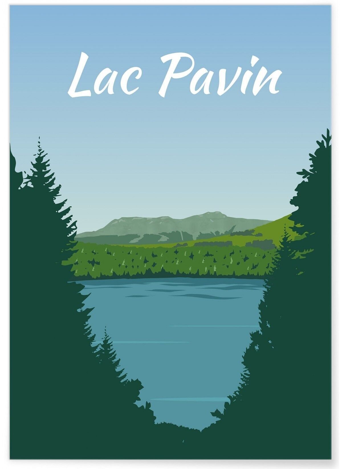Poster illustrativo del Lac Pavin