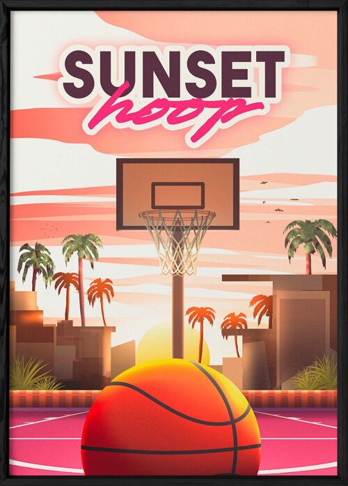 Affiche "Sunset hoop"