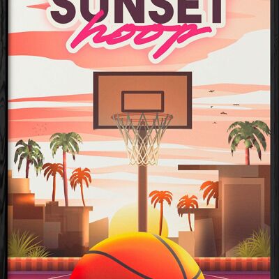 Affiche "Sunset hoop"