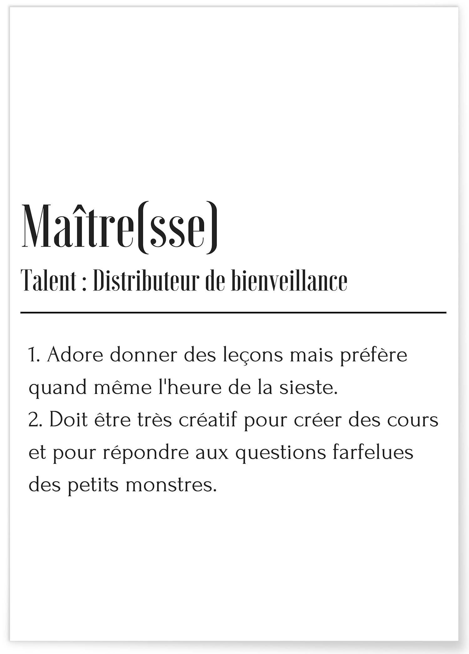 Master-Definitionsposter