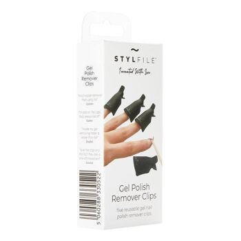 5 x clips de dissolvant pour vernis à ongles en gel STYLFILE 2