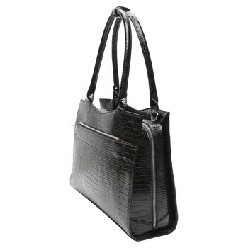 Sac ordinateur Croco Jet Noir 15.6" 4