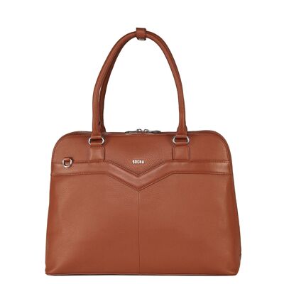 Sac ordinateur Diamond Couture Cognac 15.6"