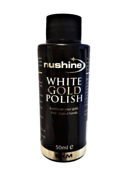 Nushine White Gold Polish 50ml - eco-Friendly Formulation