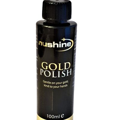 Nushine Gold Polish 100ml - eco-Friendly Formula (Rapid, Beautiful Results)