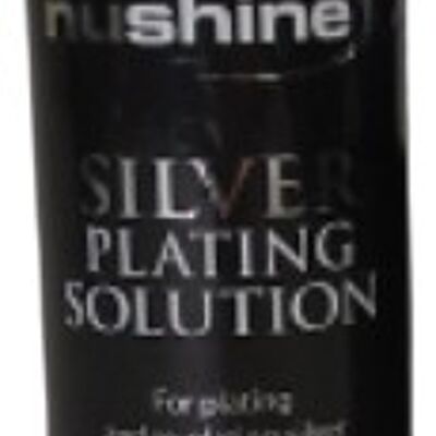 Solution de placage d'argent Nushine 100 ml - plaque en permanence de l'ARGENT PUR sur de l'argent, du laiton, du cuivre et du bronze usés (formule écologique)