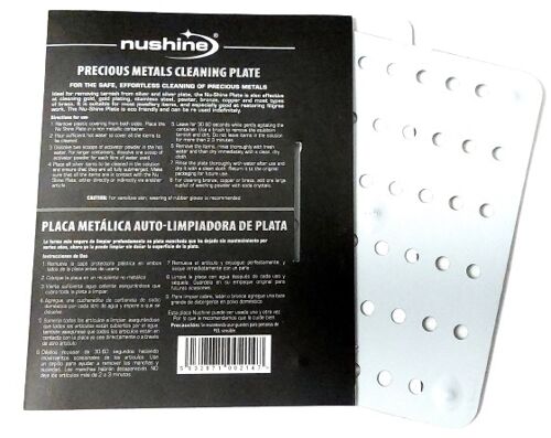 Nushine Magic Cleaning Plate (Large 23 x15.4cm) - Rapidly Cleans Many Items at Once! Reuse Multiple Times, no Harsh Chemicals Involved. Needs Washing Soda or Activator Crystals (Purchase Separately)