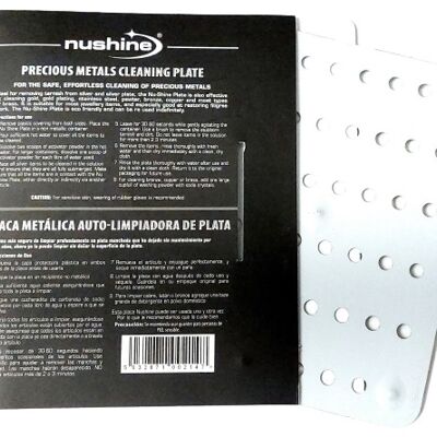 Nushine Magic Cleaning Plate (Large 23 x15.4cm) - Rapidly Cleans Many Items at Once! Reuse Multiple Times, no Harsh Chemicals Involved. Needs Washing Soda or Activator Crystals (Purchase Separately)