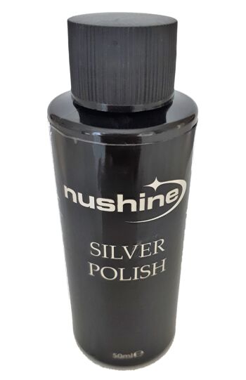 Nushine Silver Polish 50 ml - La formule écologique élimine les ternissures importantes sans effort