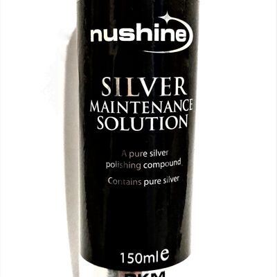 Nushine Silver Maintenance Solution 150 ml – Ideal für leicht abgenutztes Silber