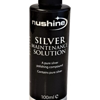 Nushine Silver Maintenance Solution 100 ml - Idéal pour l'argenterie légèrement usée
