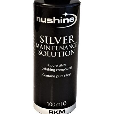 Nushine Silver Maintenance Solution 100 ml - Idéal pour l'argenterie légèrement usée