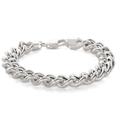 Pulsera de Cadena con Ancla en Plata