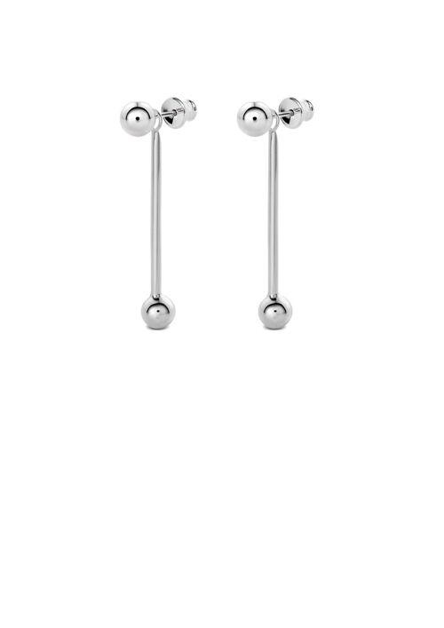 Boss Mode Earrings Silver Short