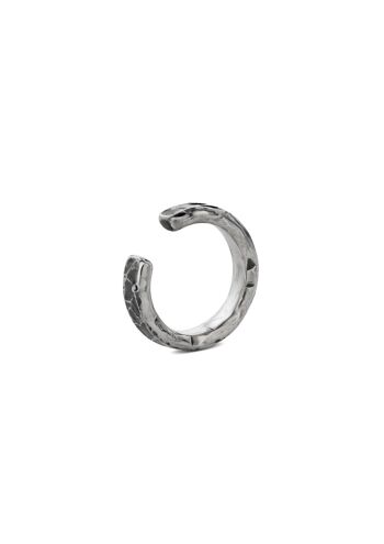 Bijou d'oreille Rugged Line Argent oxydé 1