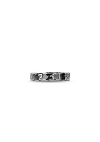 Bijou d'oreille Rugged Line Argent oxydé 5