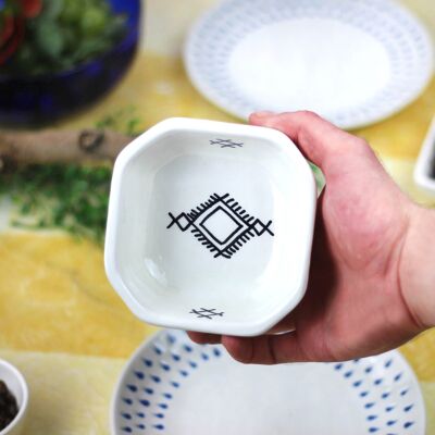 Keramikschale aus Tunesien für Tapas und Snacks