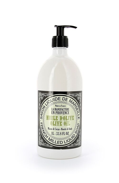 Savon liquide de Marseille 1L à l'Huile d'Olive BIO