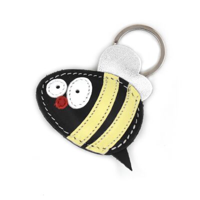 Bee Handmade Leather Keychain