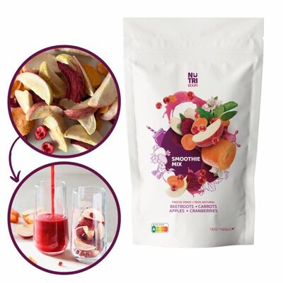 Gefriergetrockneter Smoothie-Mix Dunkelrosa – fertig zum Mischen