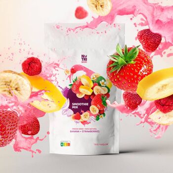 Smoothie Mix Pink lyophilisé - fraises, banane 2