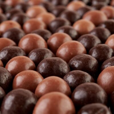 Bolas de cereal de caramelo de chocolate con leche 1 kg a granel