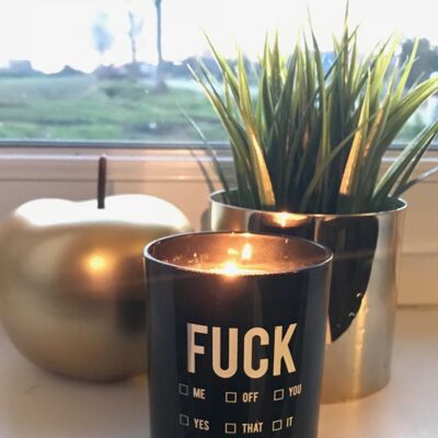 Black Fuck candle