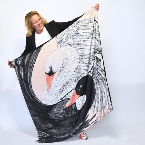 Scarf 'You are Gentle' - collection 'Birds of a feather' 0062
