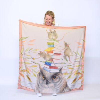 Foulard 'You are Wise' - collection 'Birds of a feather'