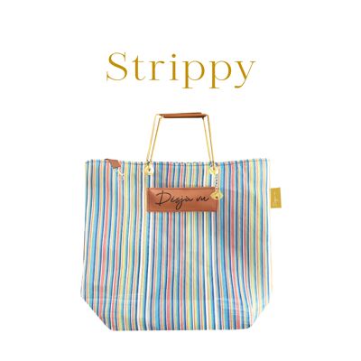 XL vintage Shopper - Strippy 0030