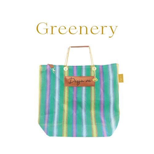 XL vintage Shopper - Greenery