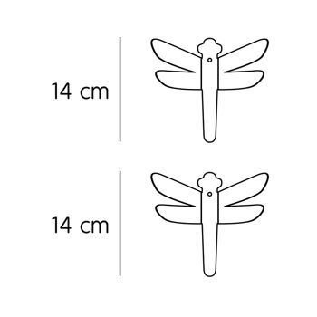 Lot de deux cintres libellule 2