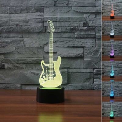 Lampe 3D Guitare Electrique