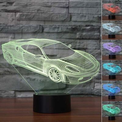 Lámpara 3D Race car