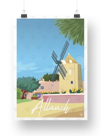 Affiche Allauch
avec dimension 30 x 40 cm