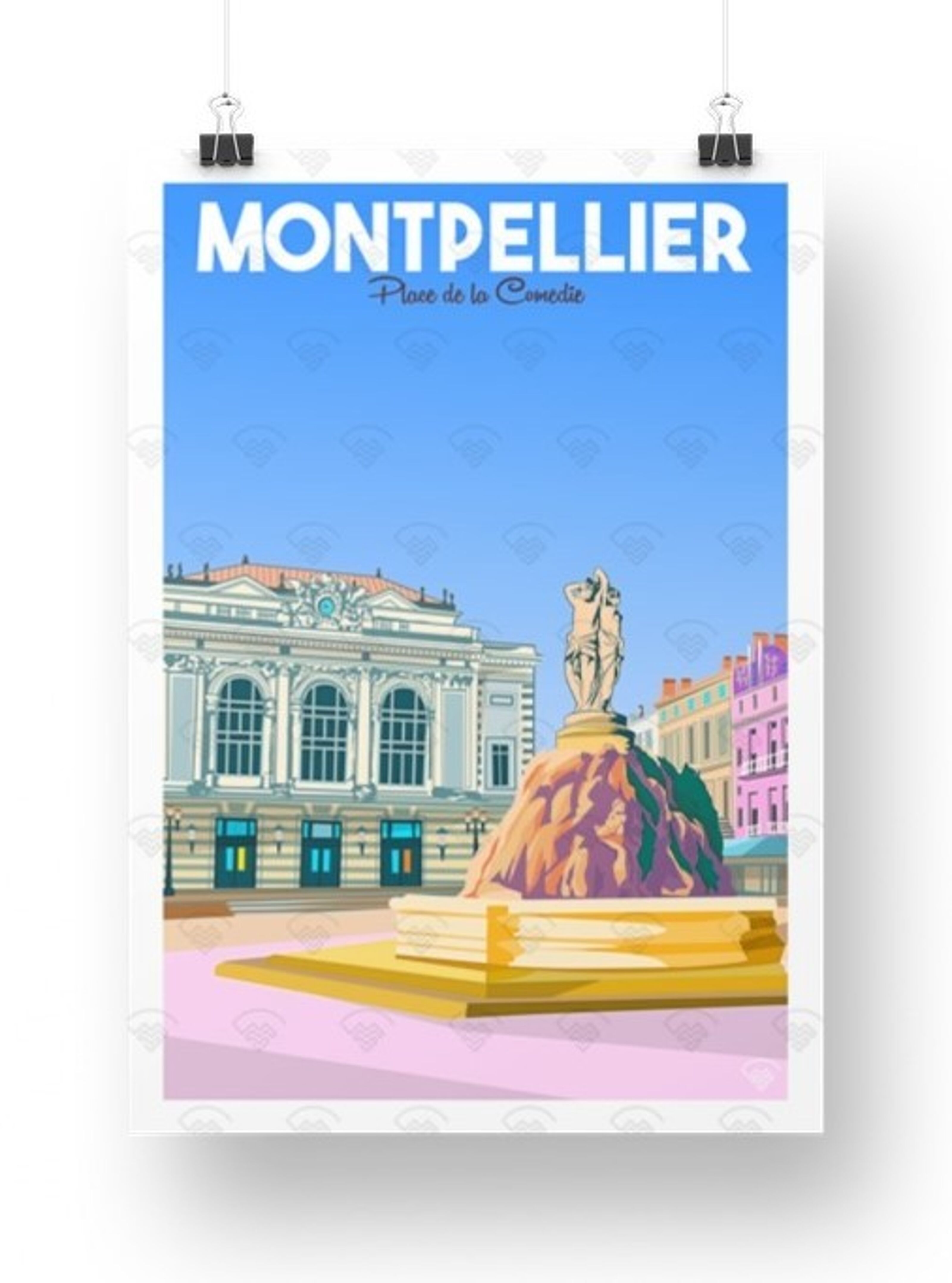 Affiche Maison Landolfi - Marseille - Malmousque