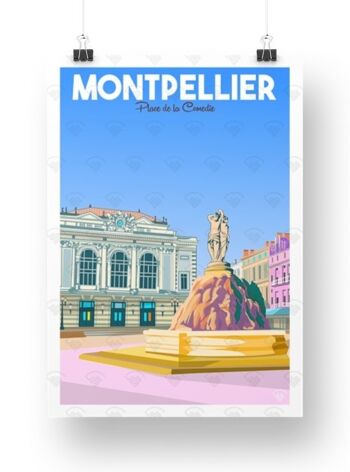 Montpellier - place de la comédie
30 x 40 cm