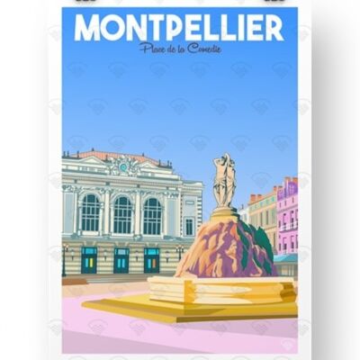Montpellier - place de la comédie
30 x 40 cm