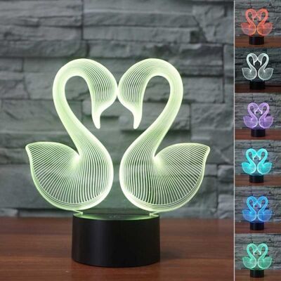 3D Swan Lamp