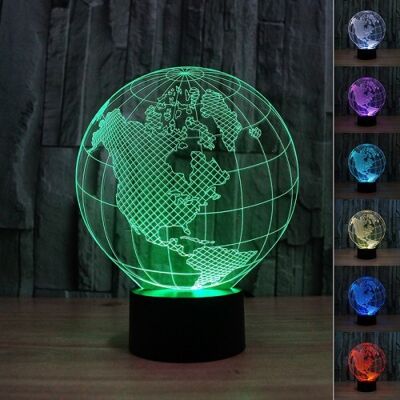Lampe 3D Globe