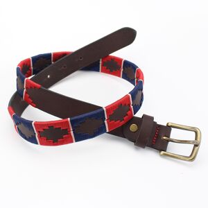 Ceinture enfant en cuir brodé