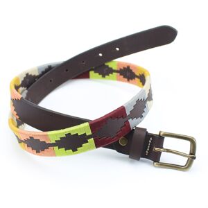 Ceinture enfant en cuir brodé