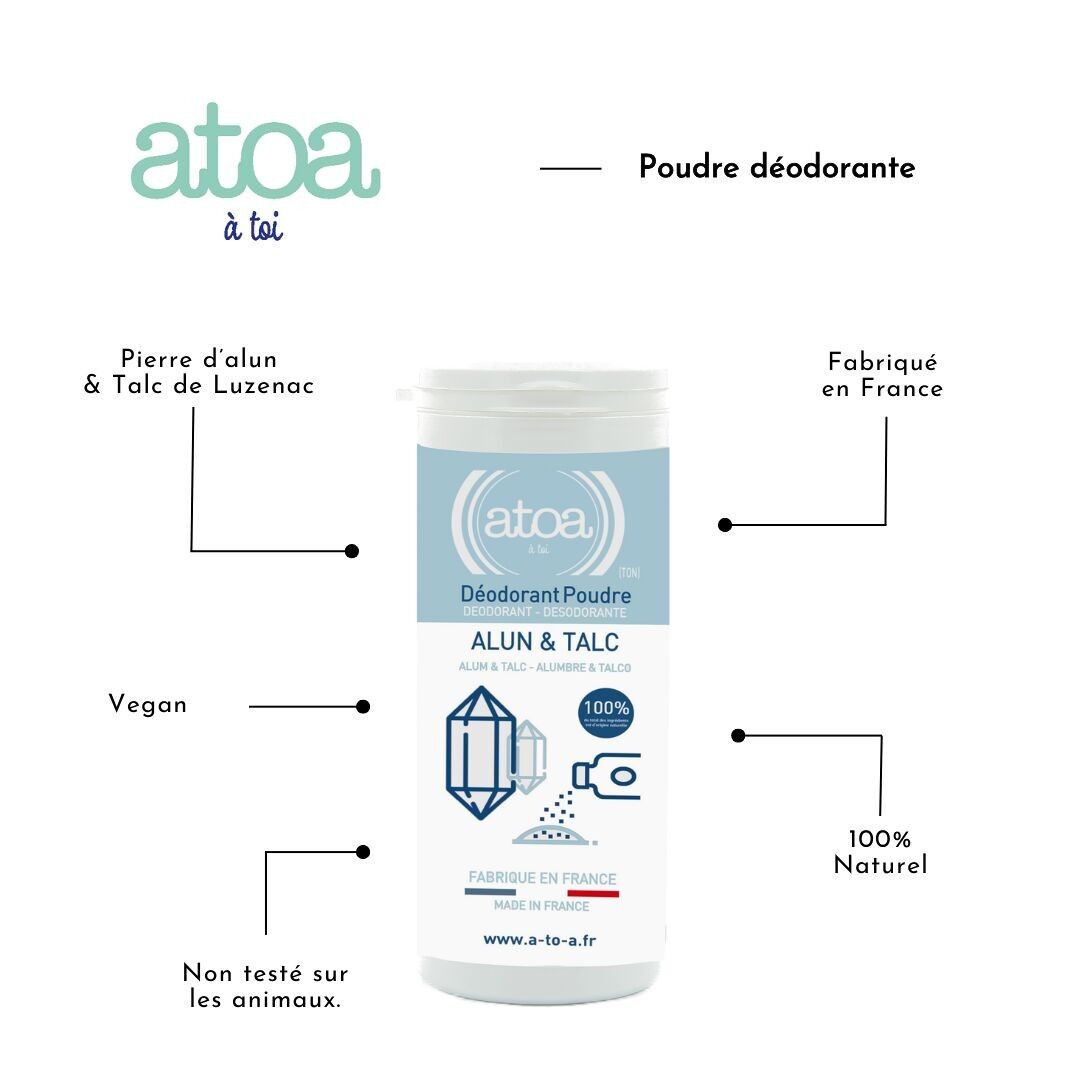ATOA- Poudre déodorant 75ml